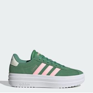 Adidas VL Court Bold Women's
Platform Shoes - Green & Pink